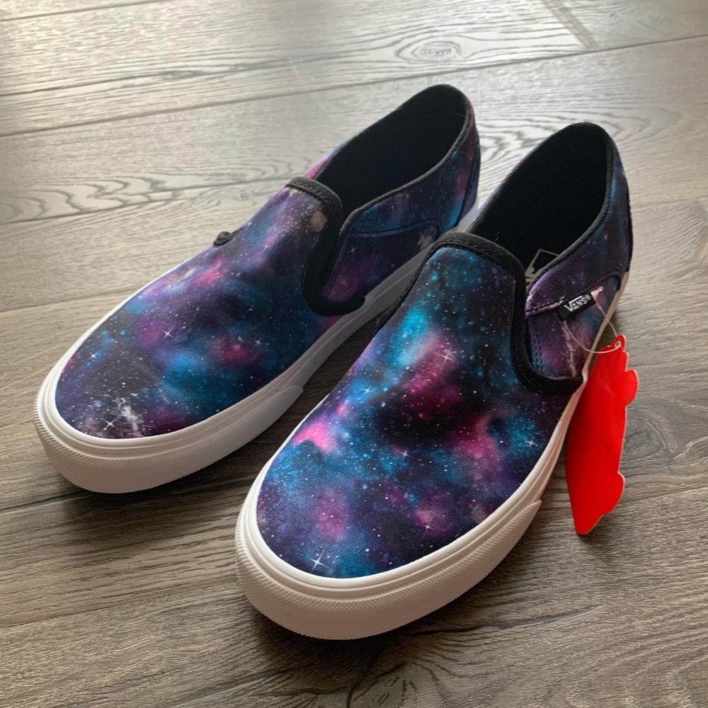 Vans Asher Womens Galaxy Slip On Size 9 New With Tags